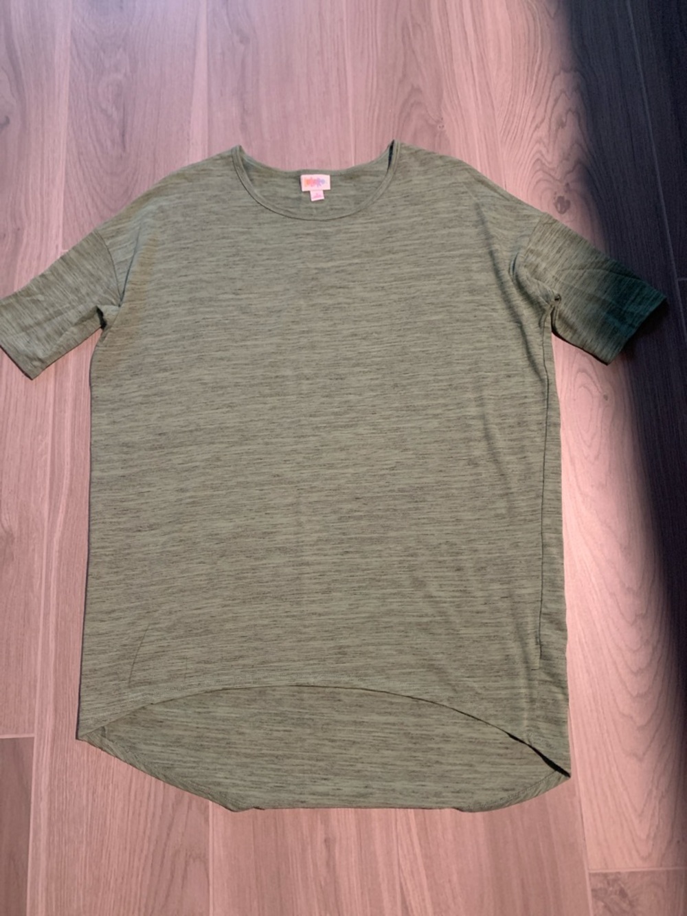 LuLaRoe Olive Heather Short Sleeve Tunic